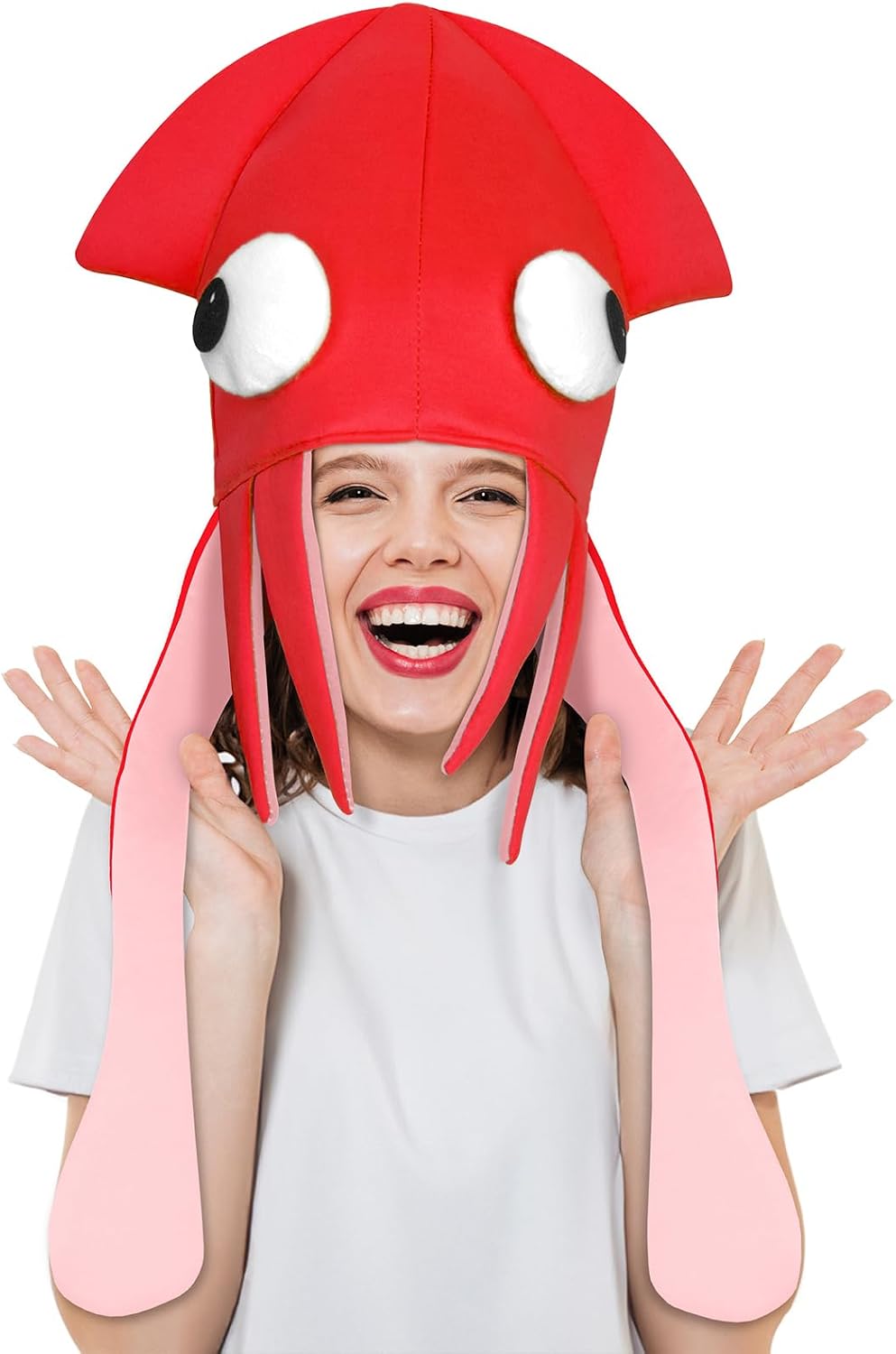 Funny Hats for Adults Squid Octopus Hat for Halloween Christmas Food Costume Party Supplies