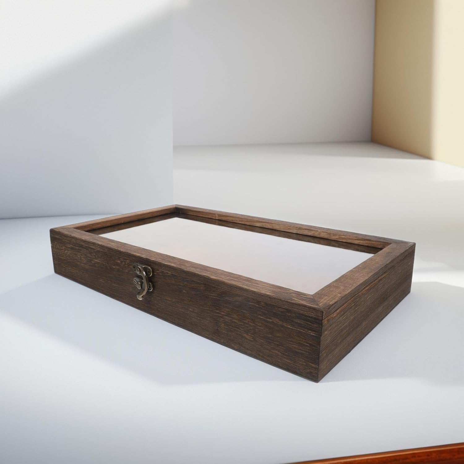 Butterfly Specimen Display Case Wooden Storage Box with Clear Lid for Safe Preservation of Butterflies and for Collectibles and Crafts