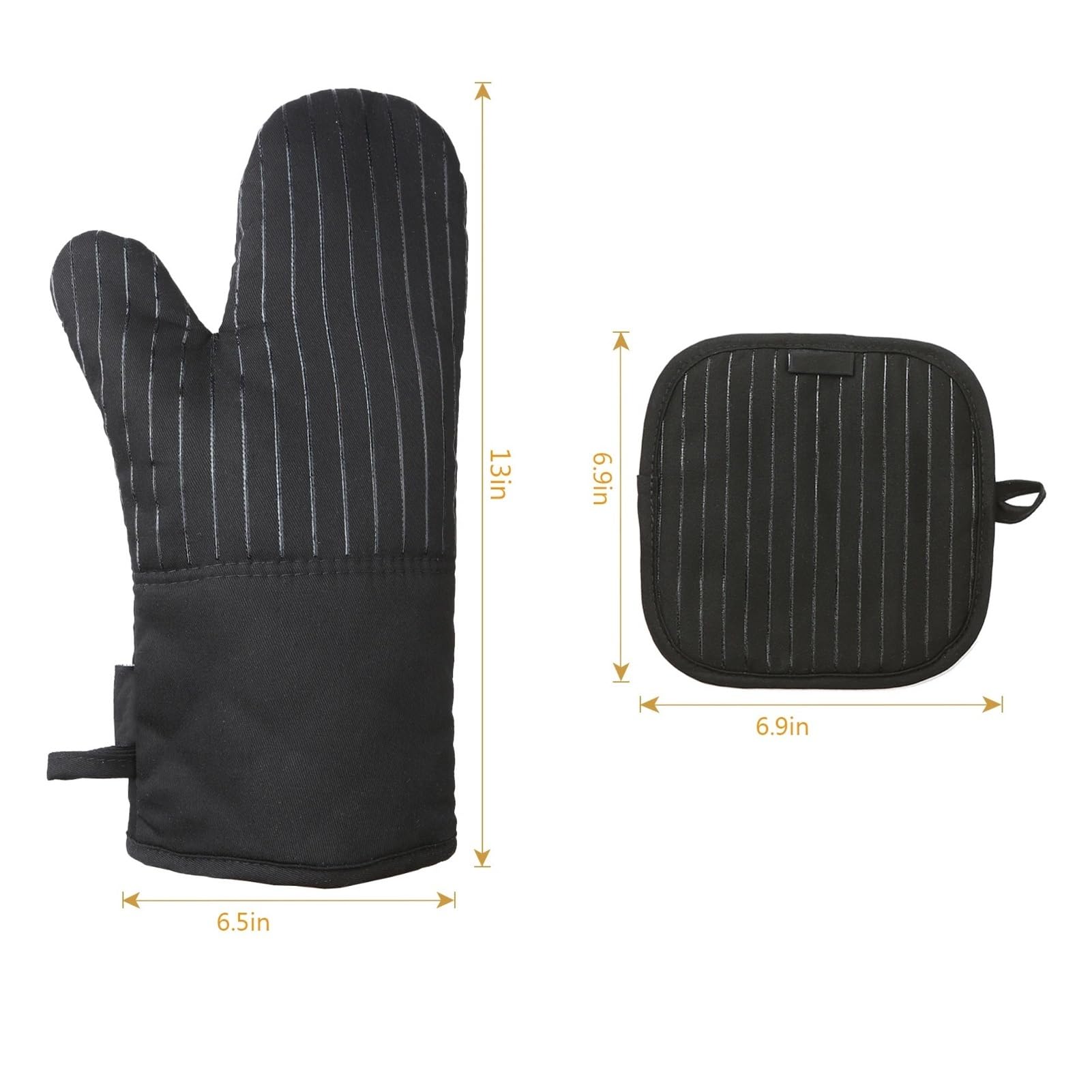 Guanti da forno in silicone barbecue antiscivolo resistenti al calore Presine cucina 1 paio 2