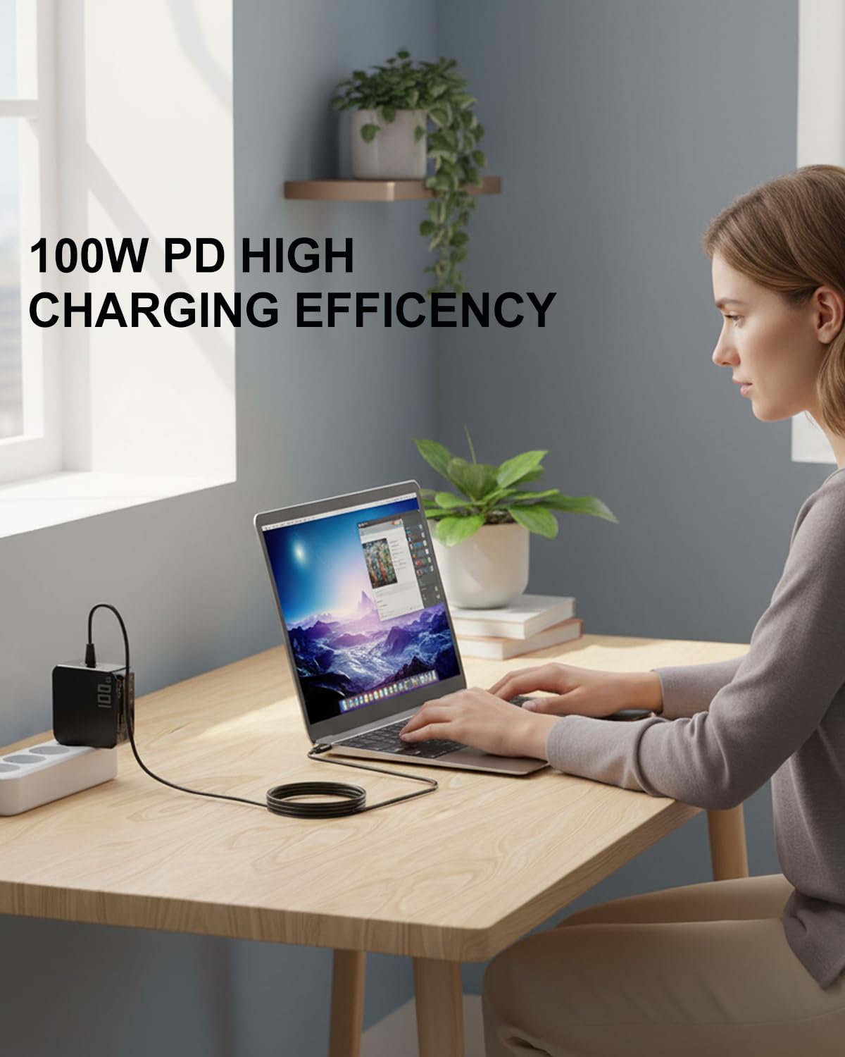 Cargador USB C de 100W para dji Air 3, Air 3S, Avata 2, Mavic 3 Pro, Mavic 3 Classic, Mini 4 Pro Fly More/Avata 2/Flip/Mini 3/Mavic 4 Pro/Air 3S/Goggles 2, Batterie/Matrice 4 Drone RC2, Station