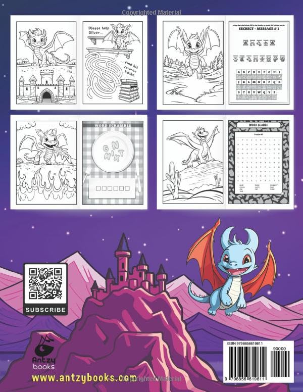 Vista 2 de Color Me Dragons Coloring and Activity Book