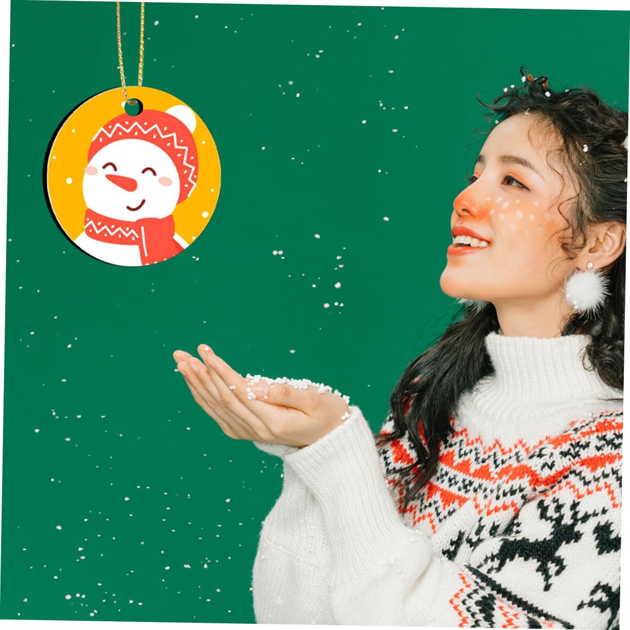 PRETYZOOM 80 STK Weihnachts-Sublimations-Charme Sublimations-DIY-Disc Weihnachtsbaum anhänger weihnachtsbasteln Weihnachts basteln Leere weihnachtsanhänger personalisierte Anhänger MDF