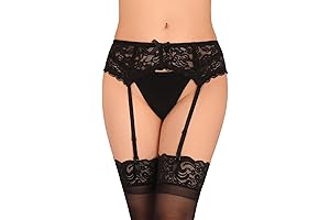 Sensuous Lace Garter Belt for Enticing Thigh High Stockings
