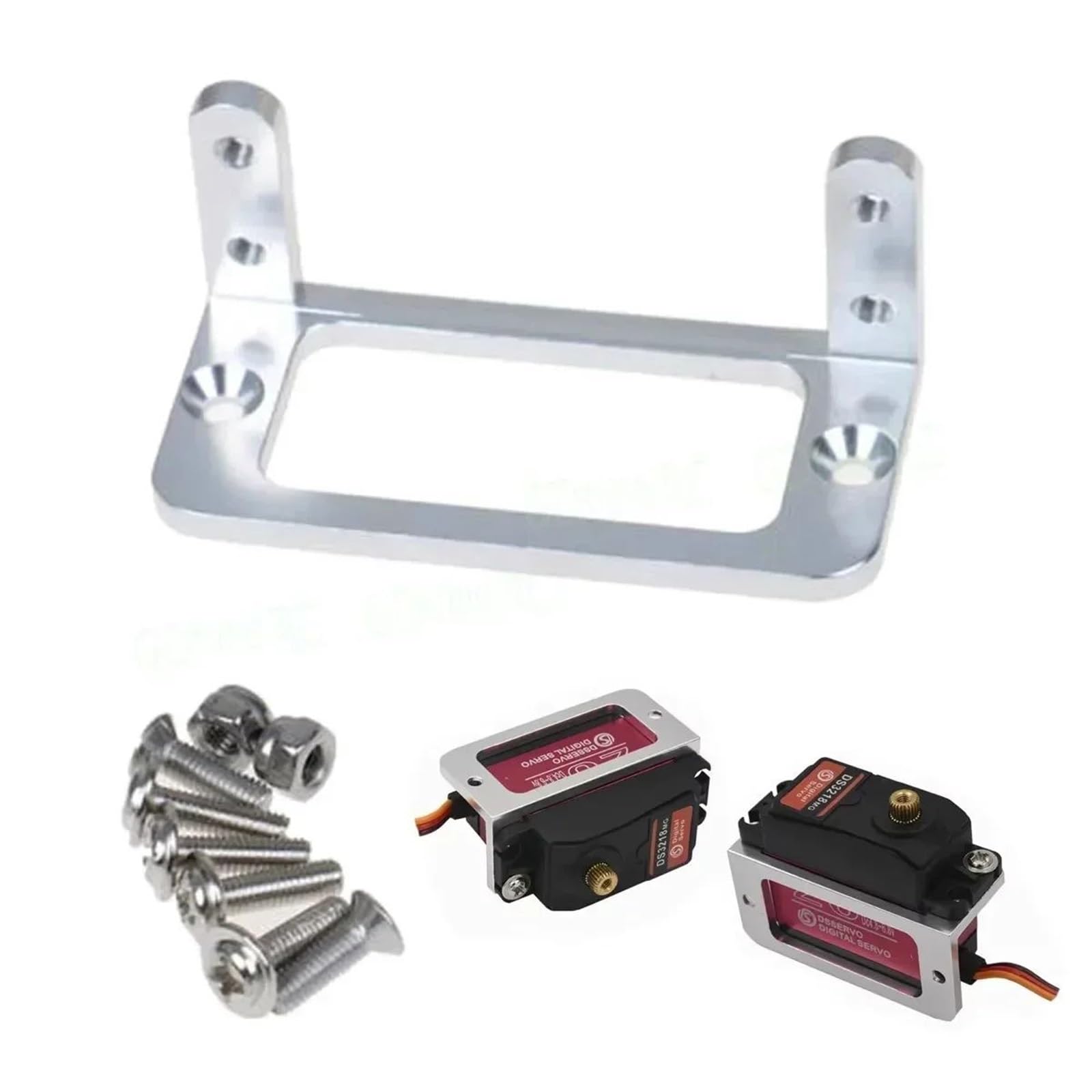 RC Voitures Pièces pour Pièces Rechange Décoratives Avions Bateaux Voitures Radiocommandés 1 Support Servo Alliage D'aluminium S3003 pièces Modèles Réduits