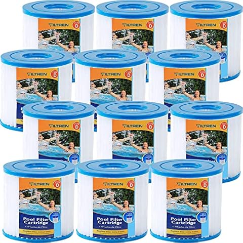 FILTREN Pool Filter Cartridge Type D Filter Cartrige Replacement. (12 Pack) Cover