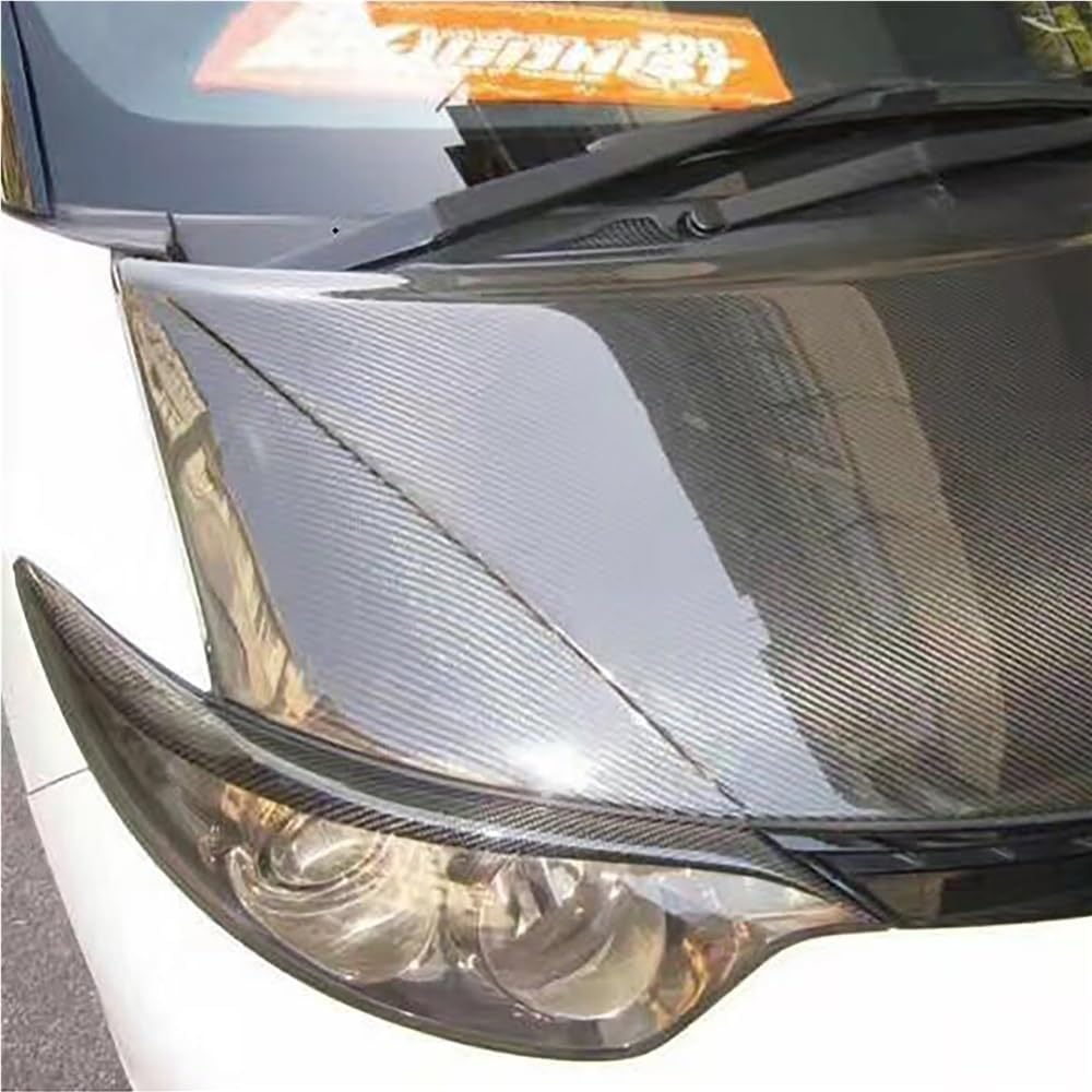 2pcs Car Real Carbon Fiber Front LED headlight eyebrow left and right Compatible With Toyota Grand Prix ACR5 2006–2009 Model Car Accessories Lightweight Accessories