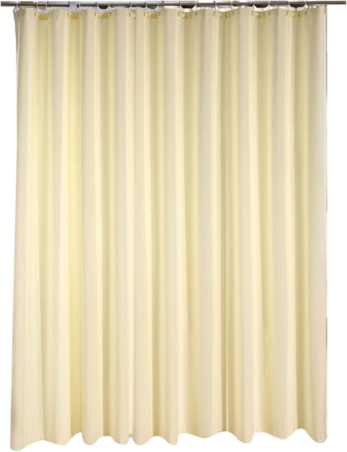 Waterproof Fabric Shower Curtain Liner with Waffle Weave Rust-Proof Metal Grommets for Bathroom Showers and Bathtubs Easy Care Machine Washable,300 * 200 (280 * 200)