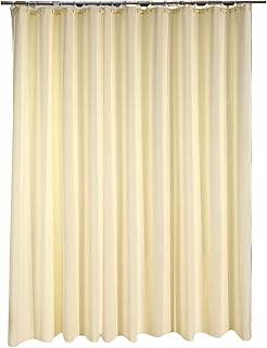 Waterproof Fabric Shower Curtain Liner with Waffle Weave Rust-Proof Metal Grommets for Bathroom Showers and Bathtubs Easy Care Machine Washable,300 * 200 (260 * 200)