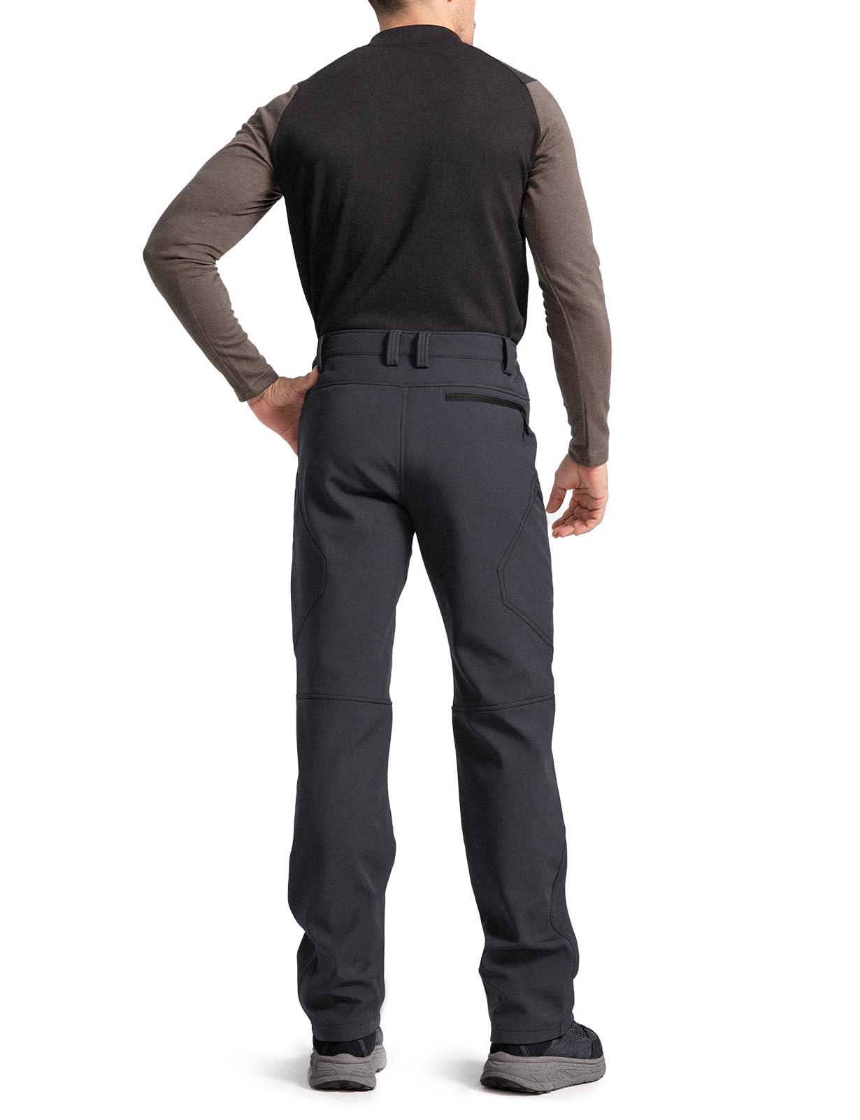 Moosehill Skihose Herren Thermohose Gefüttert: Wasserdicht | Winddicht, Warm, Softshellhose, Wanderhose, Snowboardhose, Winterhose Herren mit 5 RV-Taschen zum Klettern und Wandern