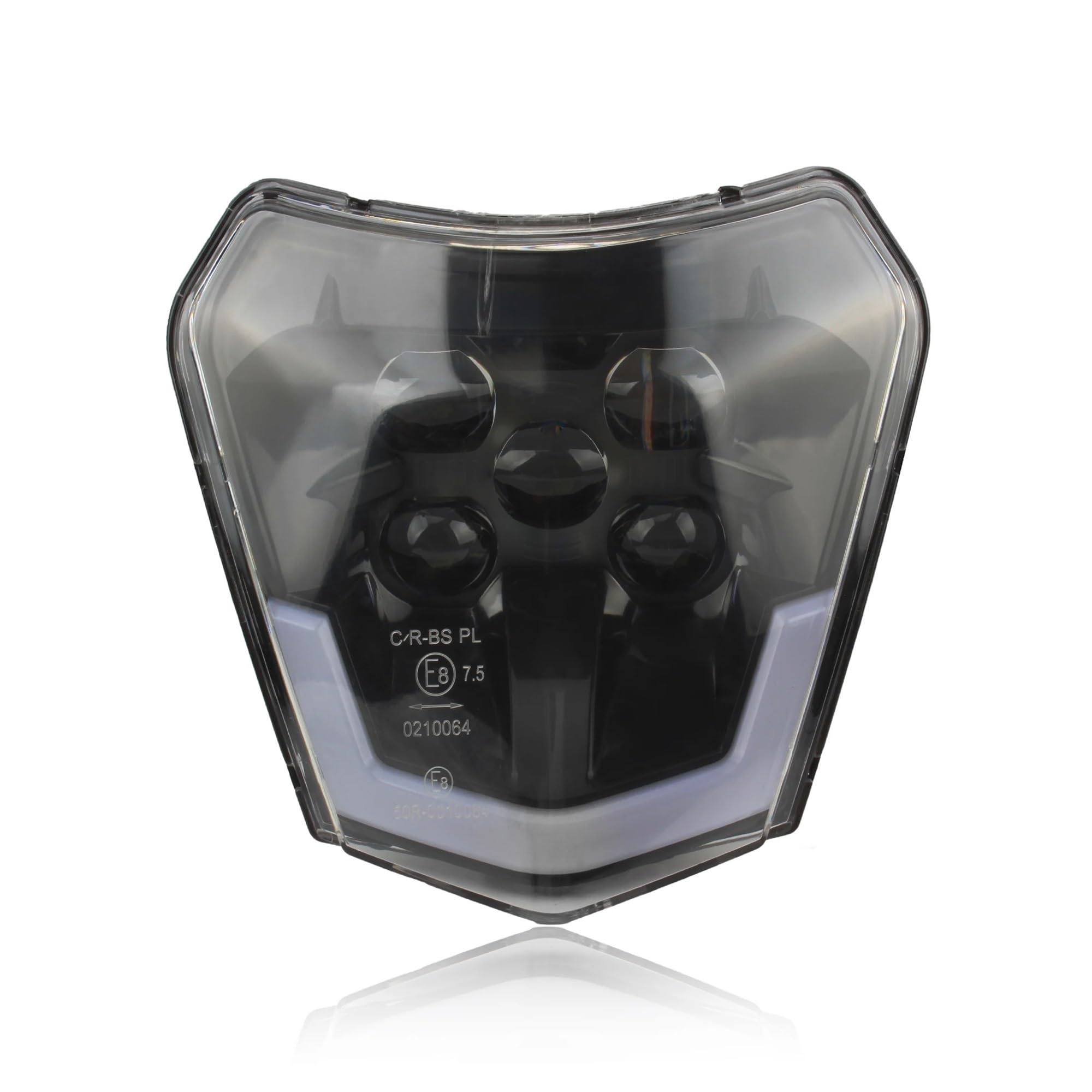 Motorcycle Headlight Plate LED Headlamp for K-M EXC XC SX SXF MX 125-500 2018-2023 Supermoto Dirt Bike Enduro Motocross Fairing(Wick)