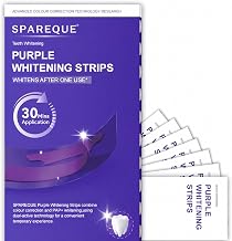 Purple Teeth Whitening Strips 7 PAIR (14 STRIPS) Treatments Enamel Safe Dental Whitening Kit for Sensitive Teeth Stain Removal Portable Tooth Whitening Strips