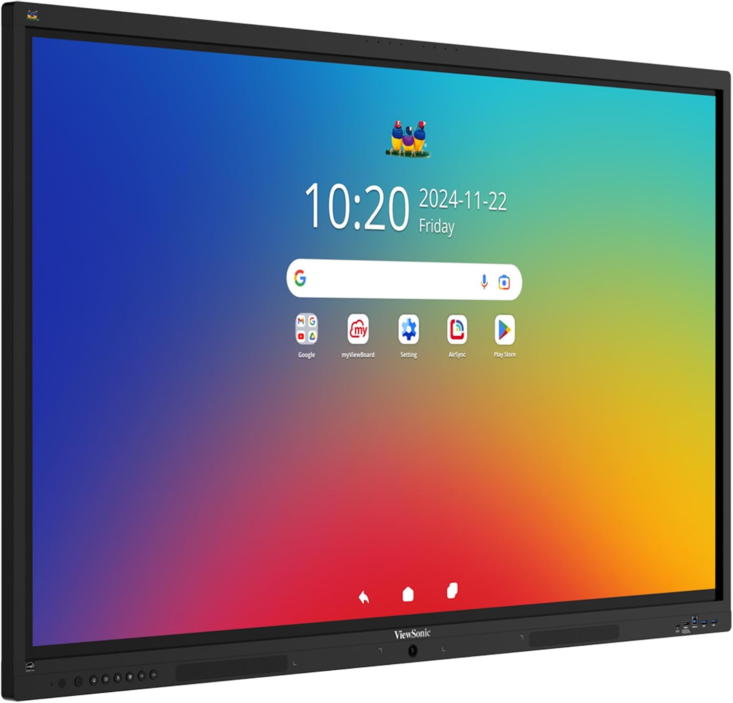 ViewSonic IFP5541 55" 4K UHD Android EDLA ViewBoard Interactive Display, 64-Point Touch, 100W USB-C, Integrated Microphone Array, 55W Soundbar image 3