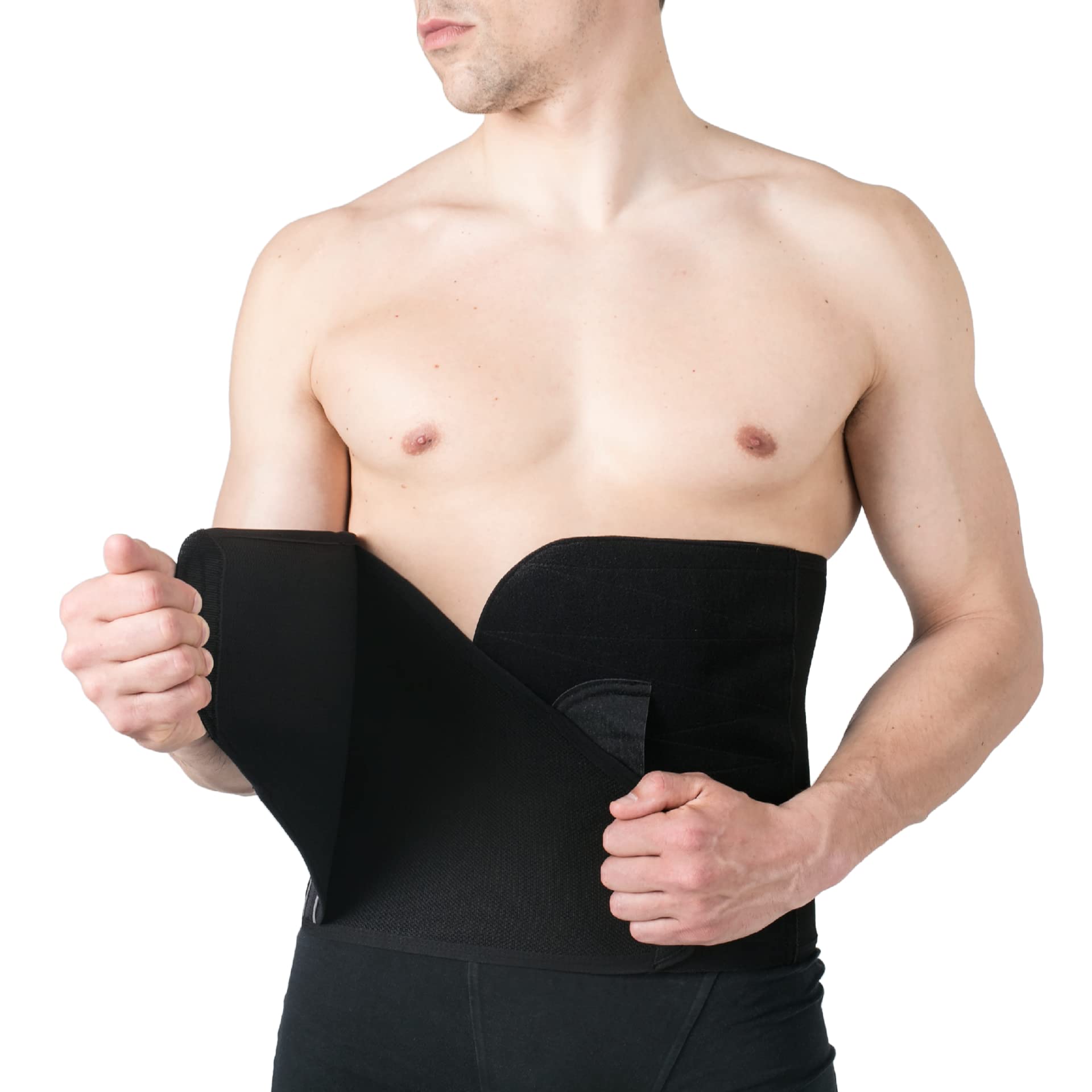 REVÉE Binder fascia addominale post operatoria, fascia lombare supporto schiena, guaina post liposuzione addome e fianchi, addominoplastica, fascia post parto, guaina contenitiva, Dimensione cm. 32h