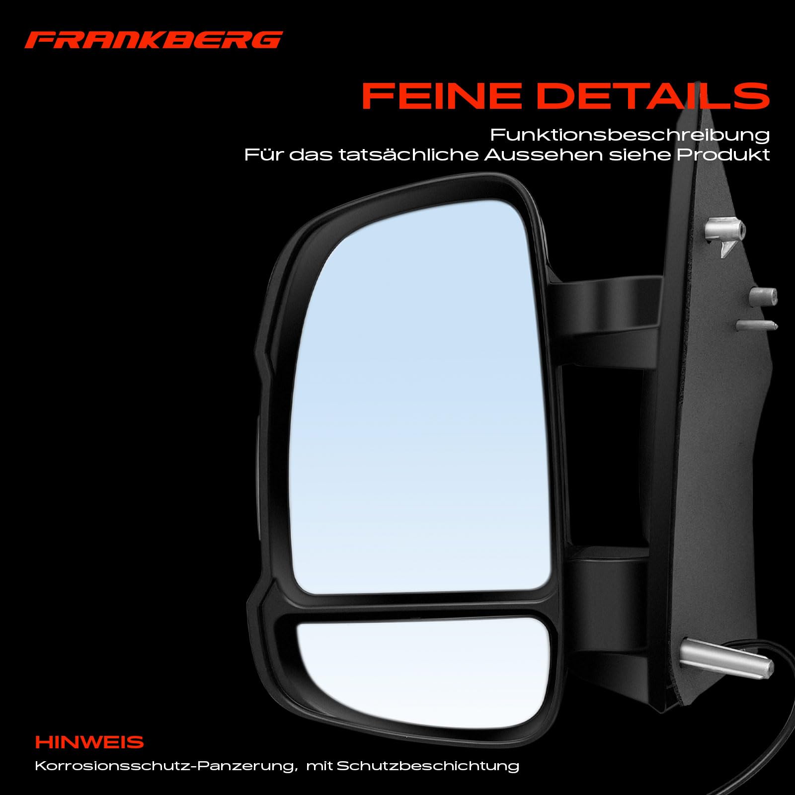 Frankberg Espejo exterior manual izquierdo de 2 Polos.