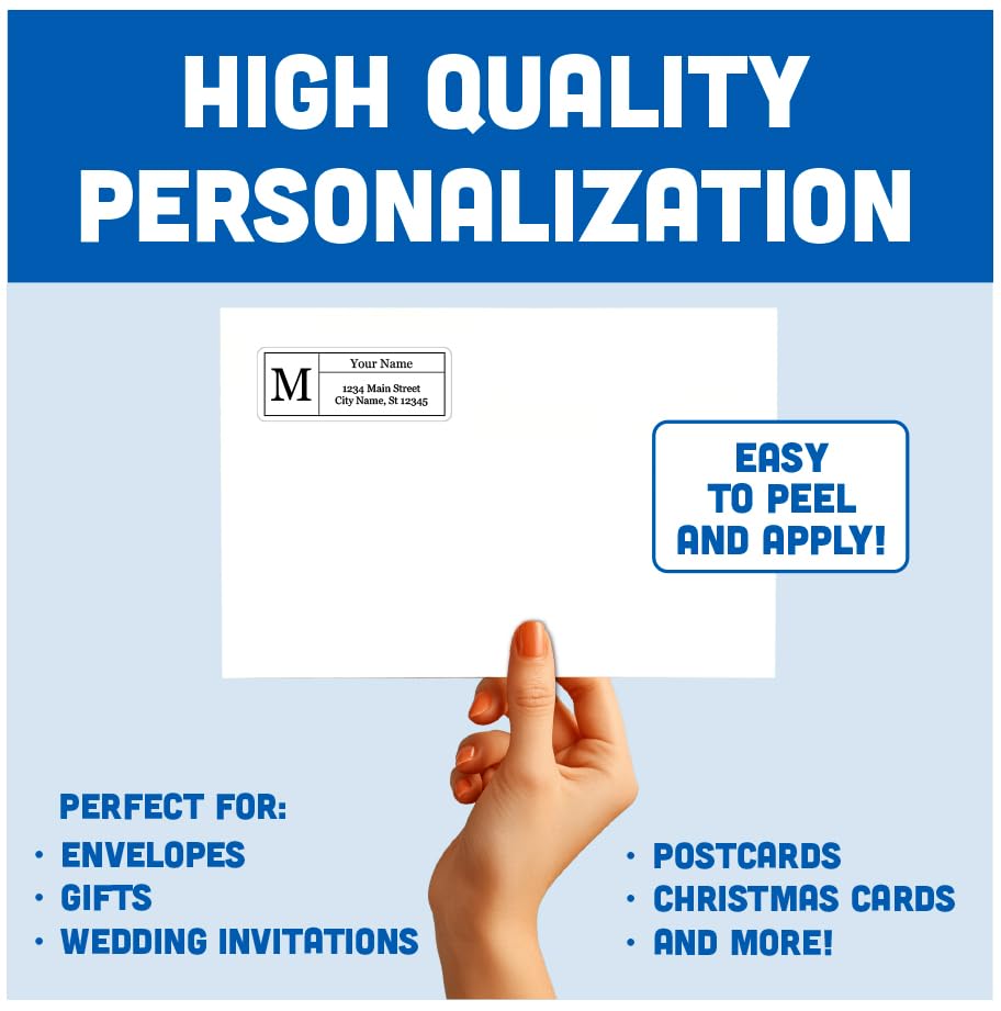 Amazon.com : Personalized Return Address Labels - Monogram Design