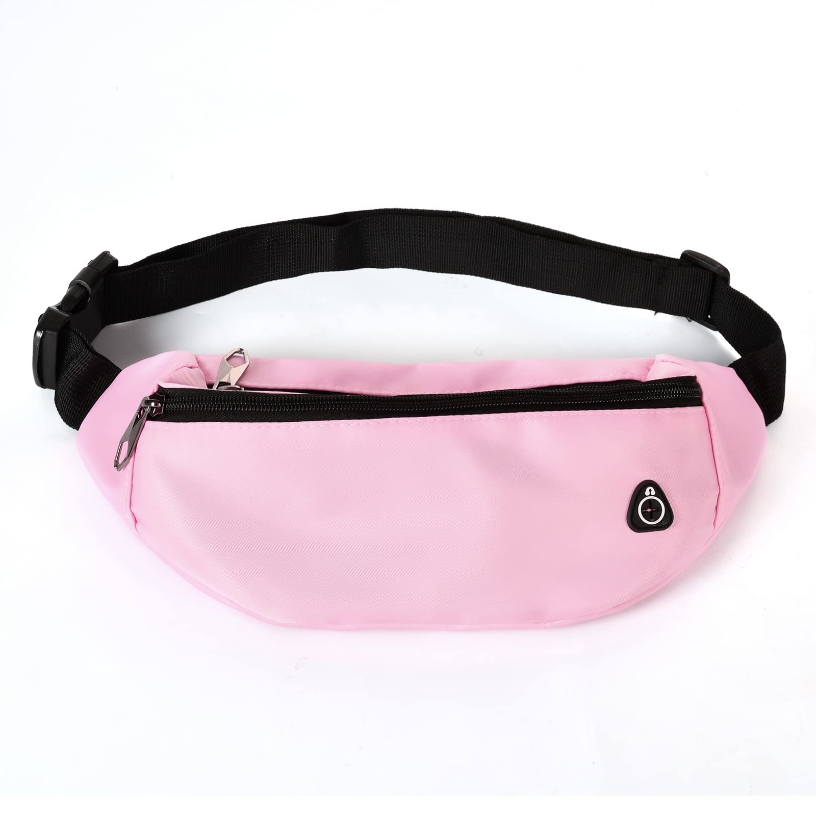 Riñonera Deportiva Impermeable para Hombres y Mujeres, riñonera para Viajes, Senderismo, Correr, 1 Paquete, Rosa, L