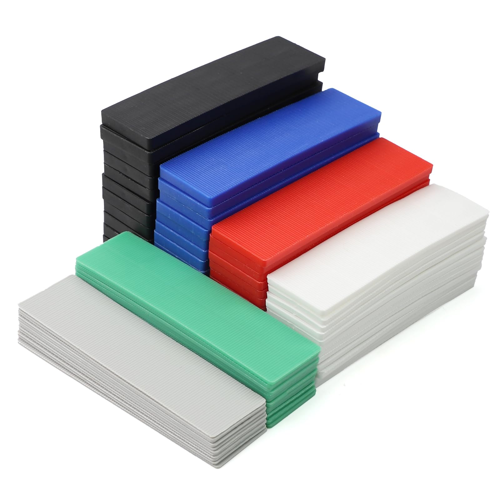 72 Pcs Plastic Glazing Packers 28mm × 100mm Packers and Shims (1-6mm)