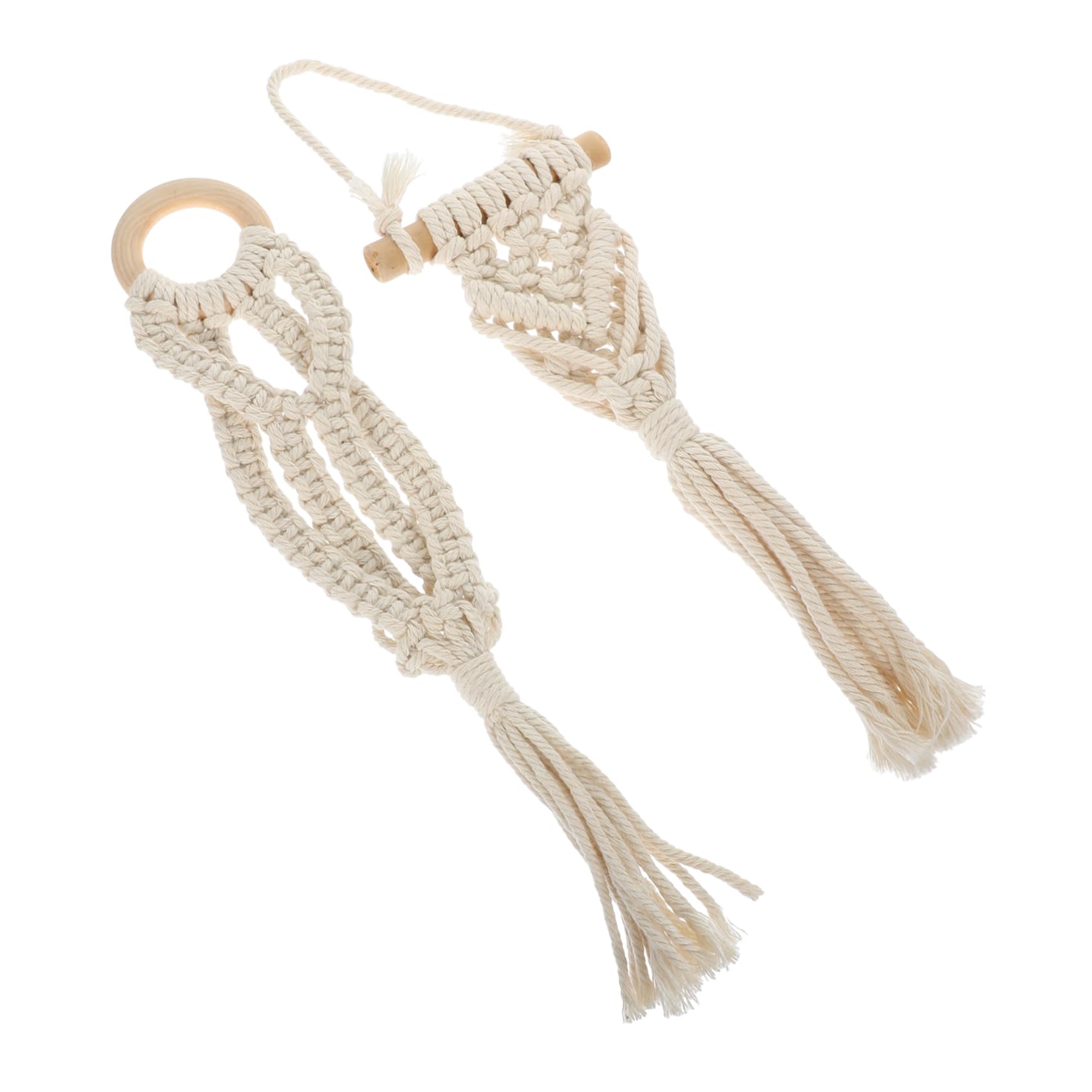 Mipcase 6pezzi Macrame Plant Hanger Appendini Per Vasi Sospesi Per Decorazione Ed Design Per e
