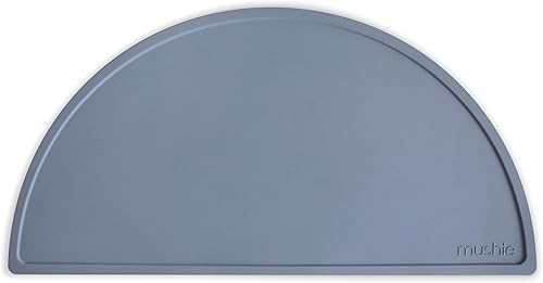 Miniatura 22 de mushie Mantel individual de silicona para niños, diseño antideslizante sin BPA (azul Cambridge) Cambridge Blue,Negro (Daisy),Azul marfil,Bluey
