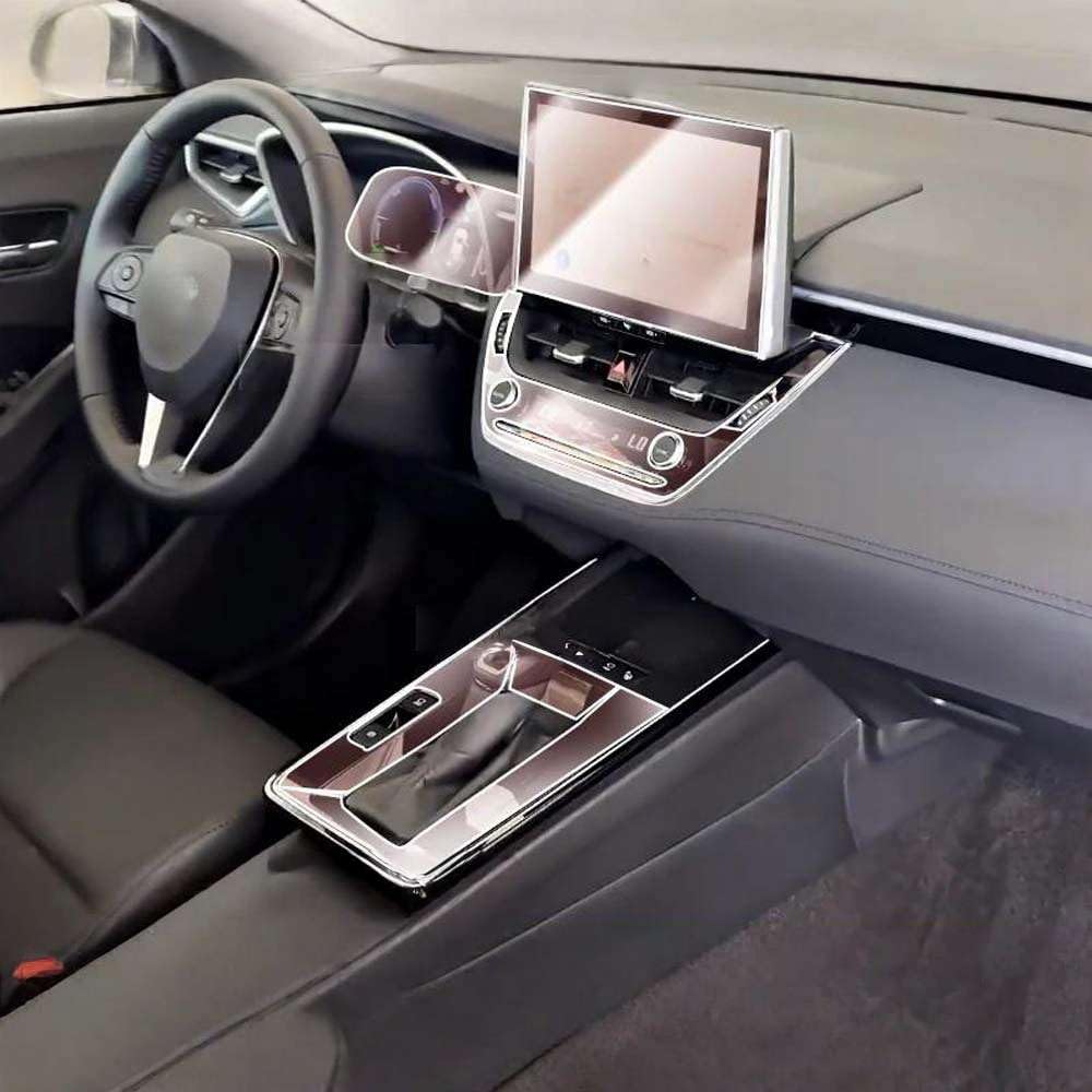 Pellicola Protettiva Trasparente in TPU per la Console Centrale dell'abitacolo dell'auto, per Corolla 2026, AntiGraffio.