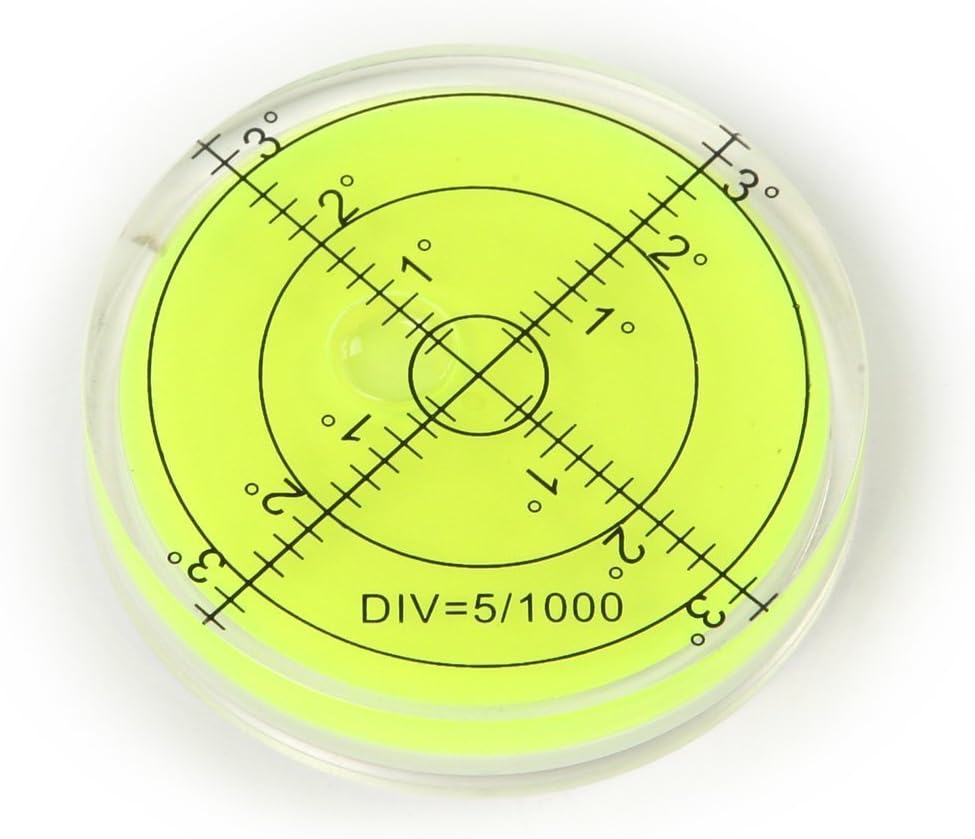 66x10mm Green Precision Bubble Spirit Level Circular Disc Measuring Tool