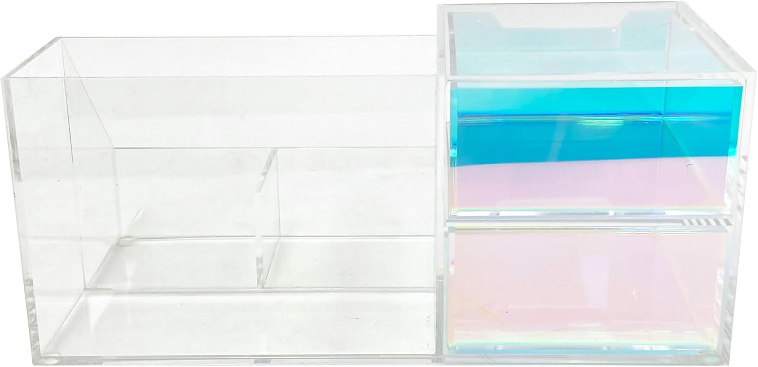 Ashland 10" Iridescent Acrylic Desk Organizer, Spring Home Decor