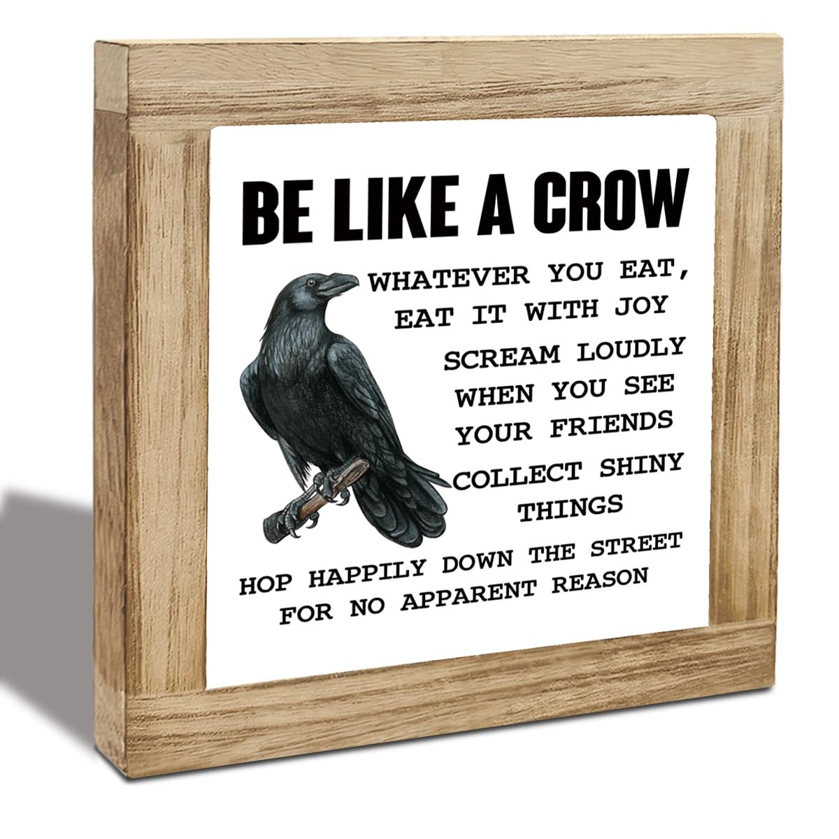 Photo 1 of HrdFioFo Crow Sign Wood Box Decor