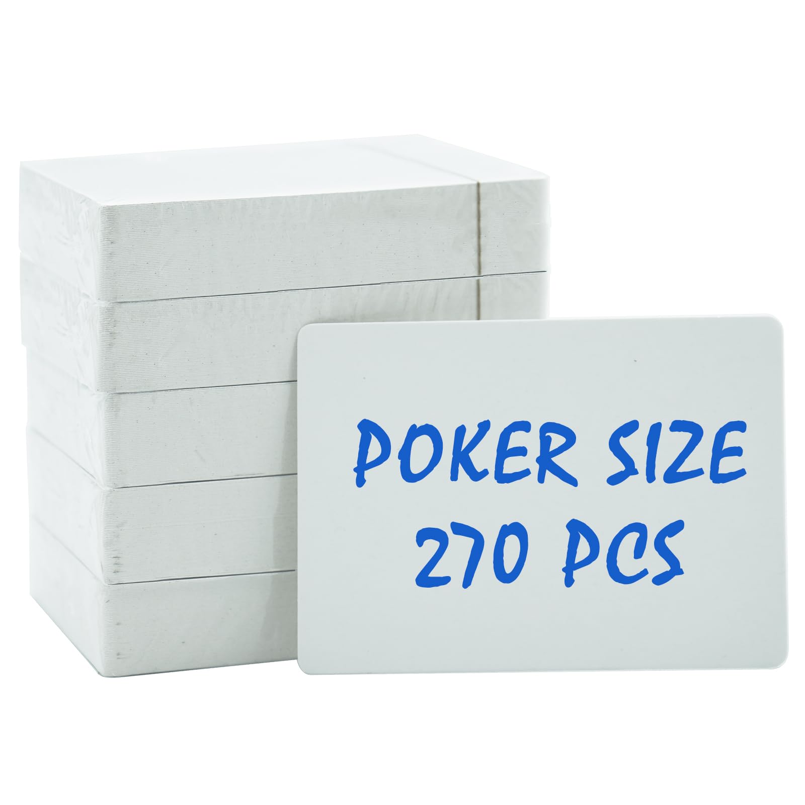 Yuanhe Blank Playing Cards Bulk - 270PCS Printable Deck of Cards, 2.5X 3.5 Poker Size for DIY Games