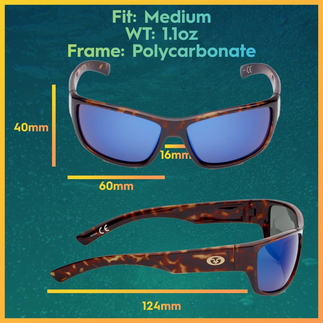 Flying Fisherman Matecumbe Polarized Sunglasses with AcuTint UV Blocker for Fishing and Outdoor Sports