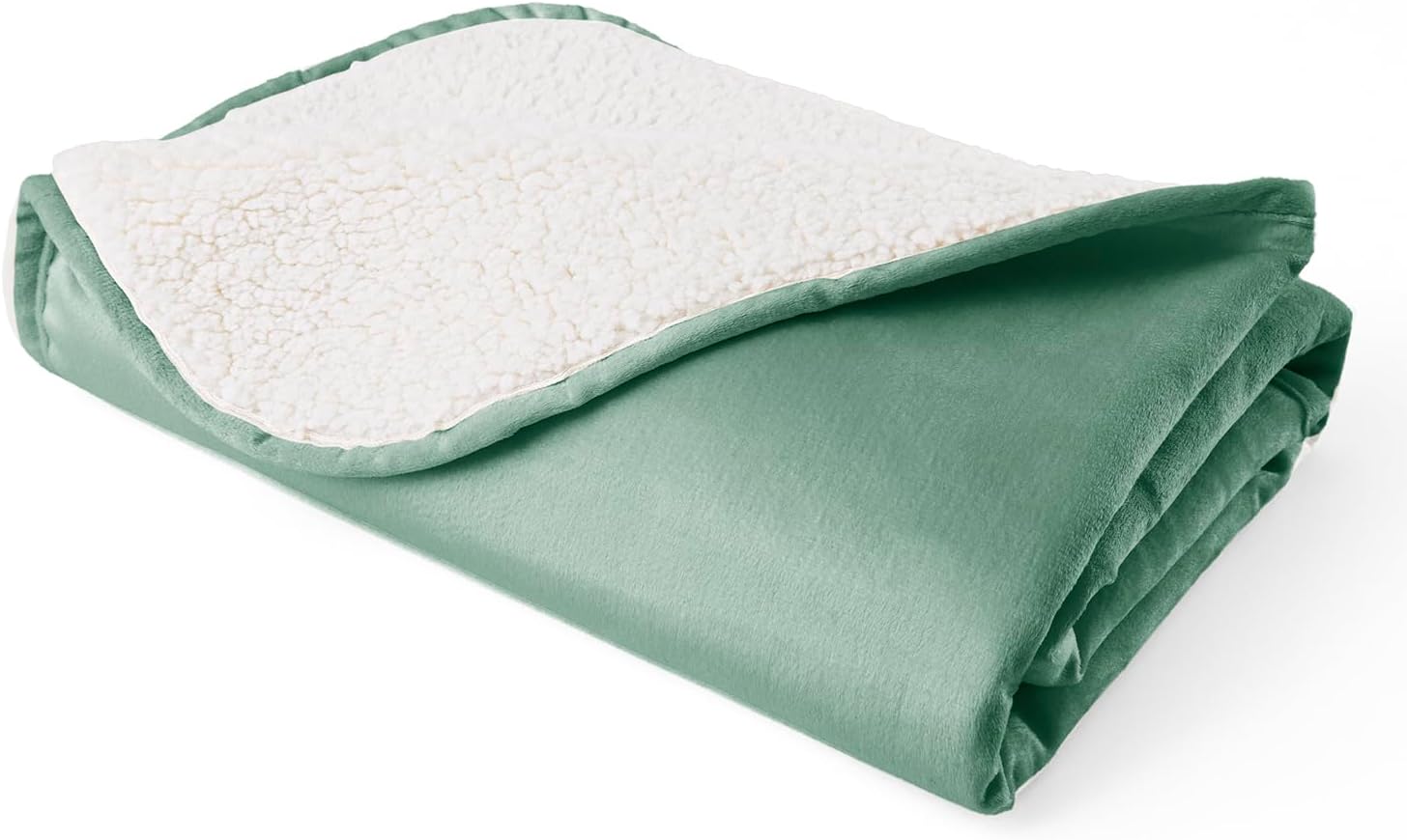 Waterproof Dog Blankets for Medium Dogs, Washable Pet Blanket for Indoor Cats, Plush Sherpa Puppy Throw Furniture Protector for Bed Couch Sofa(30″x40″,M,Green)