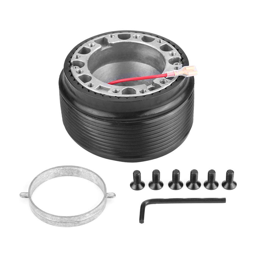 Adaptador de volante Adaptador de buje de carreras de volante de 6 pernos con orificio para 323 MIATA MX3 MX5 MX6 piña volante mx5 nb 1998 piña mx5 volante y piña de terrano de ral