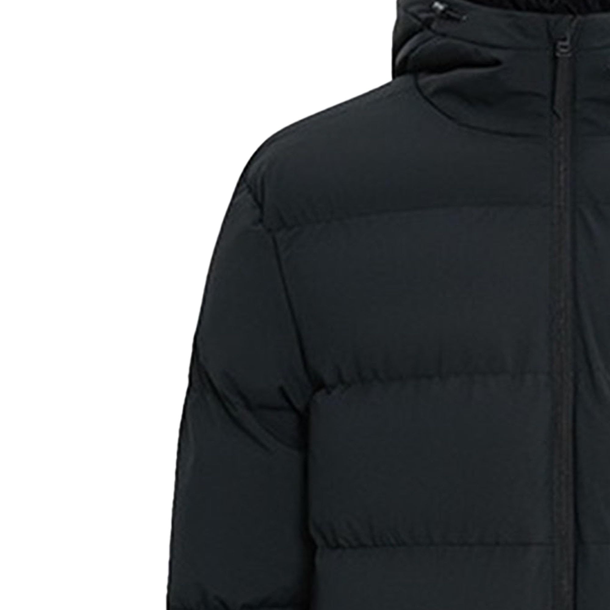 Herren-Daunenjacke, mittellang, lässig, mit Kapuze, Outdoor, Vintage, lange Ärmel, Pufferjacke, Winter, solide Overknee-Daunenjacke