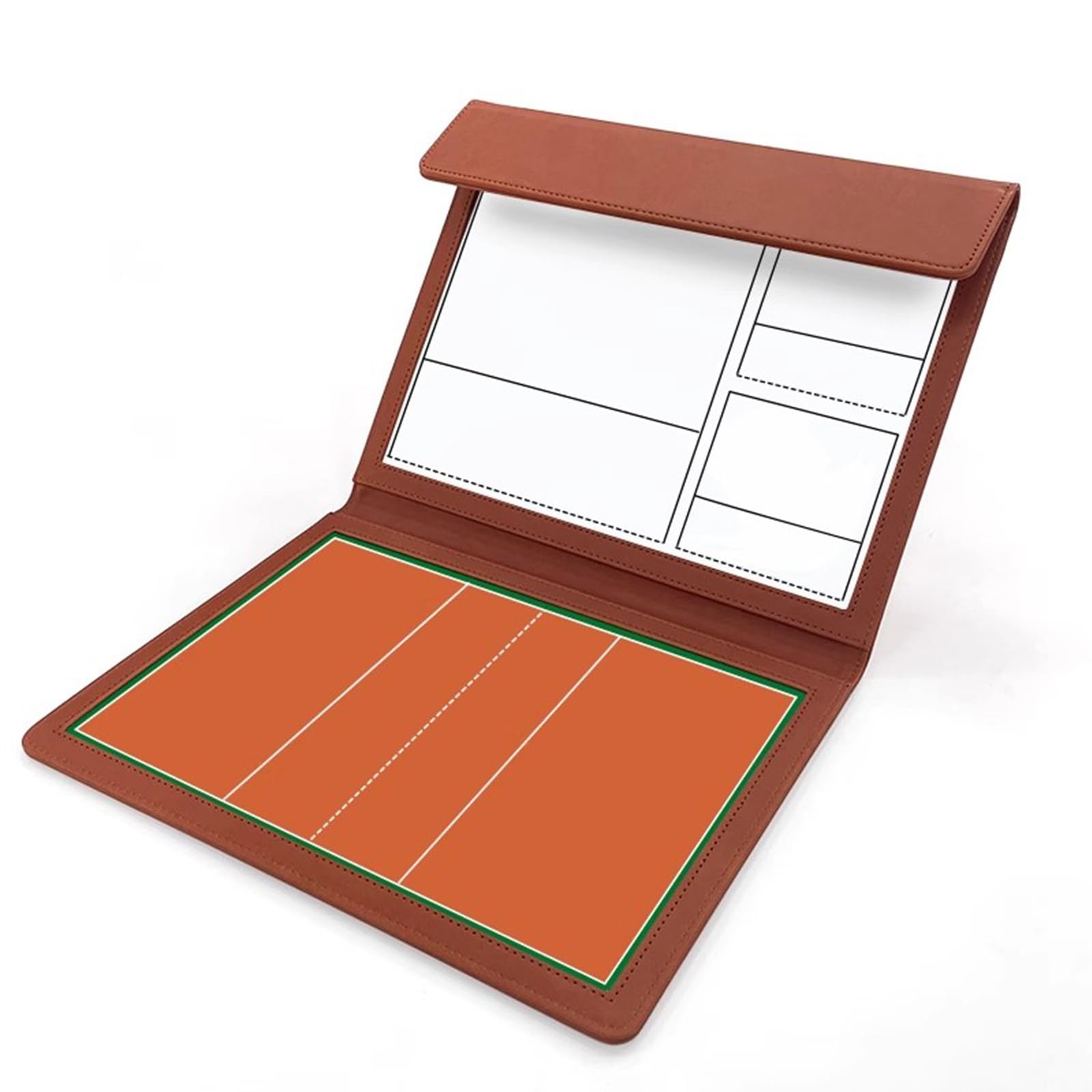 Pizarra Entrenador de Voleibol, Pizarra Tactica Magnetica, Pizarra de Entrenamiento de Borrado en Seco, Pizarra de Estrategia de DiseñO de Doble Cara, Carpeta Táctica Plegable