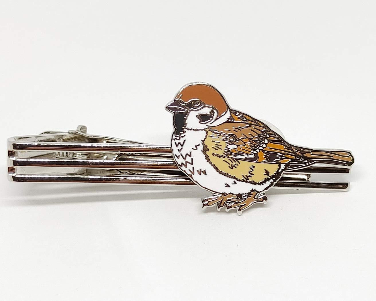 Amazon | 野鳥 スズメ ネクタイピン 野鳥 グッズ 鳥 タイバー バード
