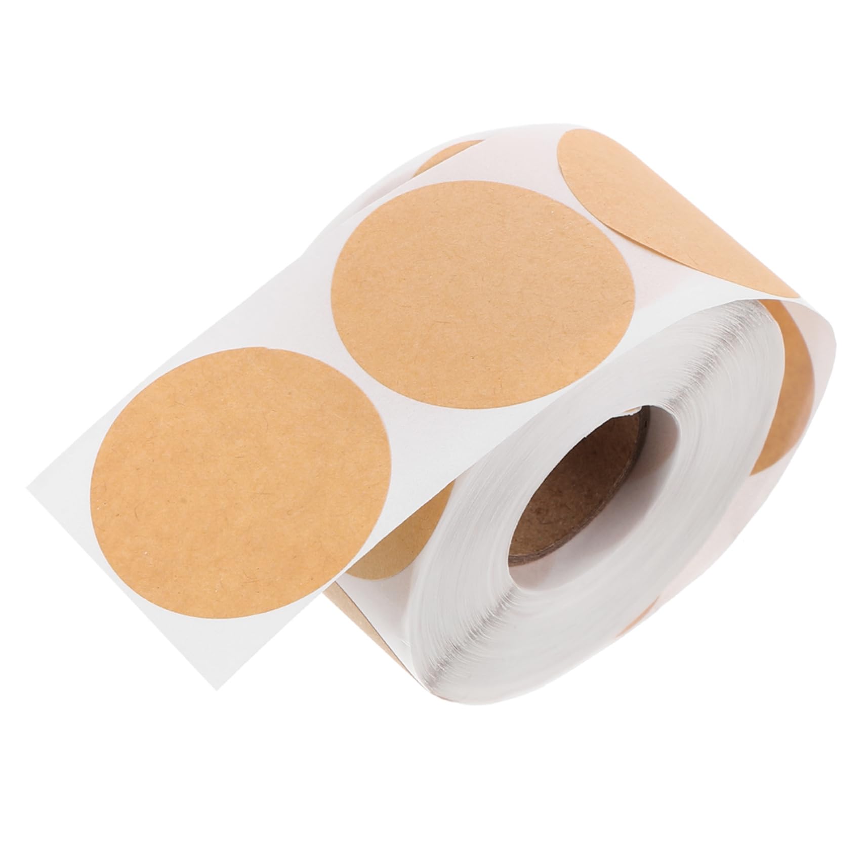 DOITOOL 5 Rollen Runde Selbstklebende Beschriftbare Klebeetiketten für Klassifizierung DIY Projekte Geschenketiketten Bürobedarf Leicht Abziehbar und Rückstandsfrei