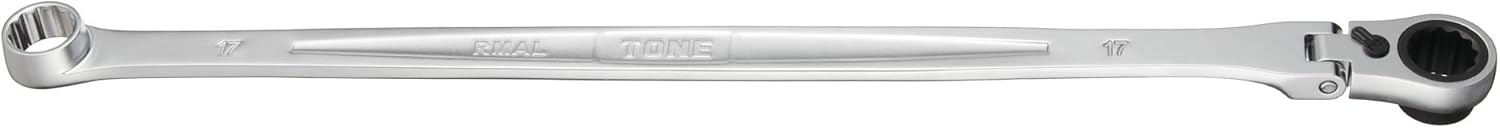 TONE Ratchet Ring Wrench Long Flex Head RMA-17L 17mm