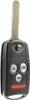 Car Flip Key Fob Keyless Entry Remote fits 2009-2014 Acura TL TSX / 2010-2013 Acura ZDX (MLBHLIK-1T, 2500A-HLIK1T)