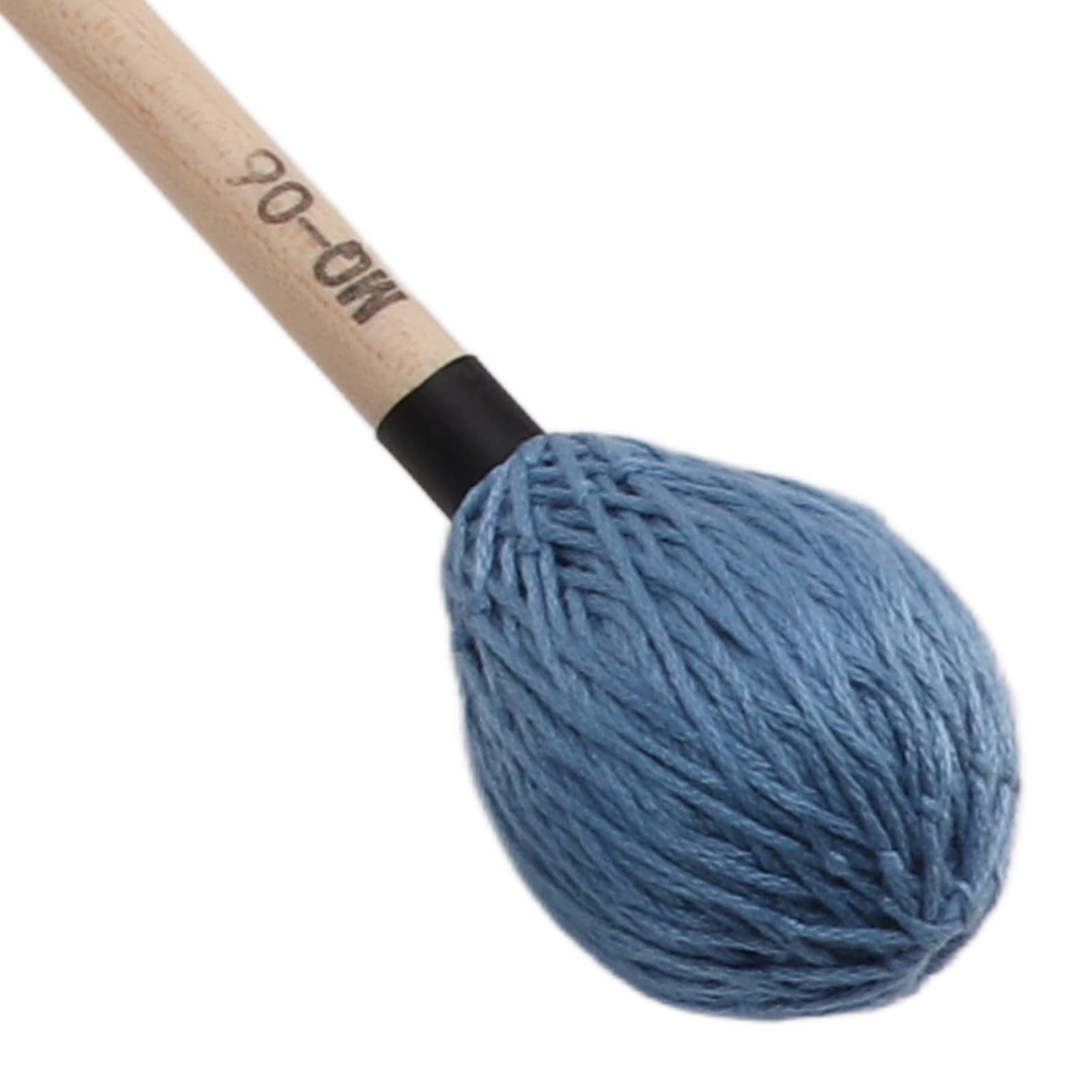 1 Paire de Maillets Marimba à Tête de Fil Dur Moyen avec Poignées en érable Baguettes de Vibrophone à Percussion Baguettes de Batterie en Fil MQ‑06(Bleu)
