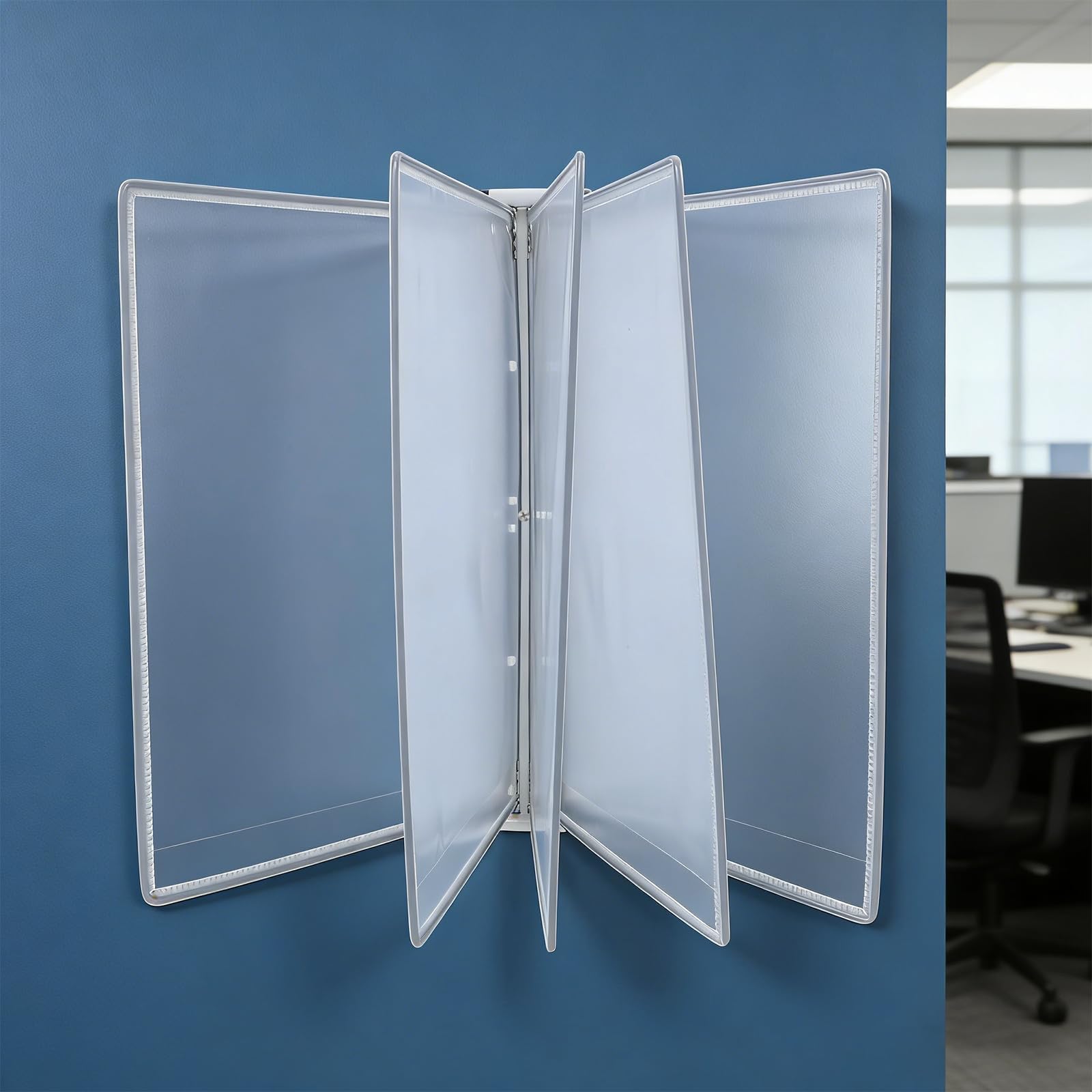 SHINEOFI Organizador de Archivos de Pared A4 5 Páginas, Hierro y PVC