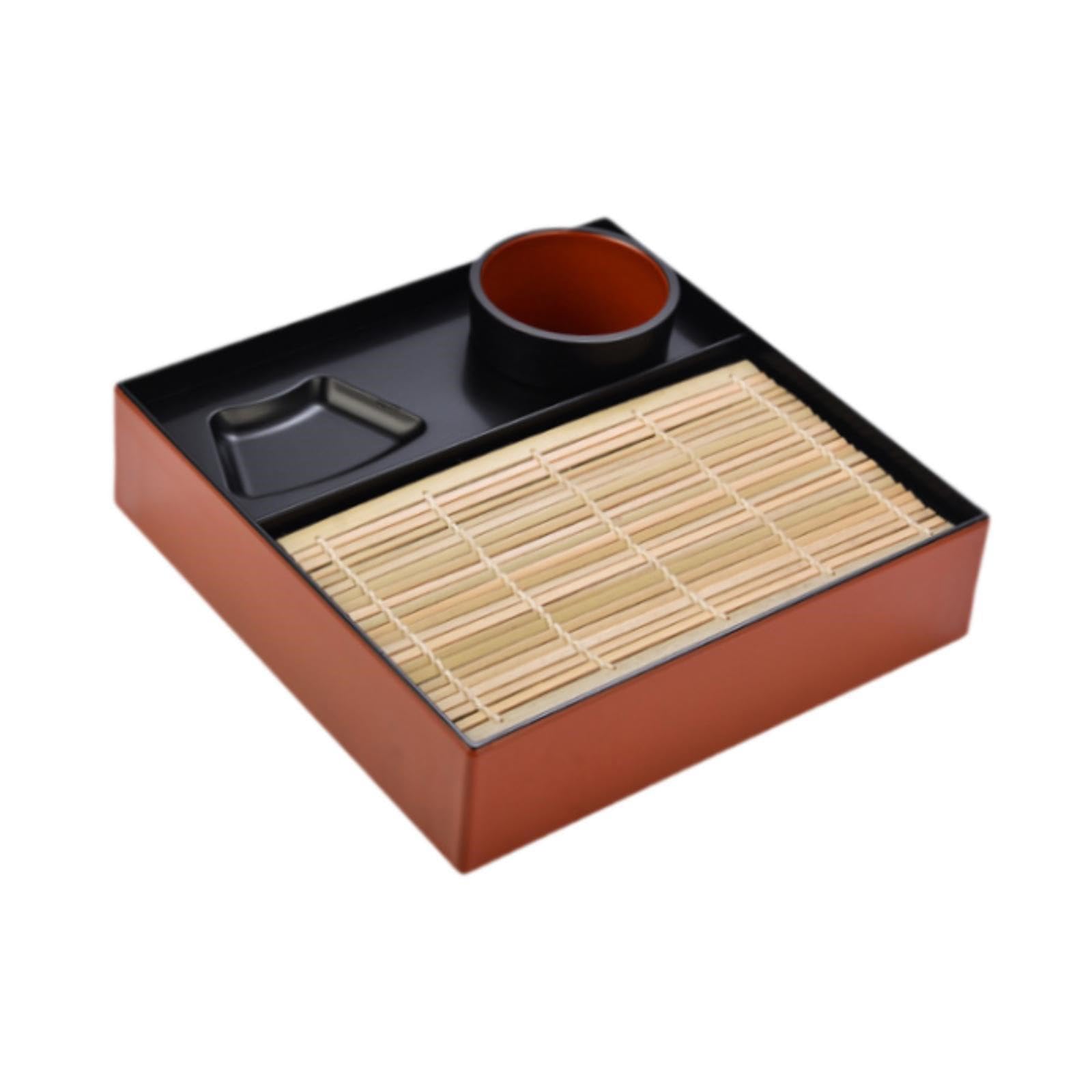 Sisyeuo Modern Japanese Rectangular Noodles Plate with Raised Edges Multipurpose Dishware Practical for Snacks Appetizers Sushi Dishwasher Safe Concave Design Dishwares