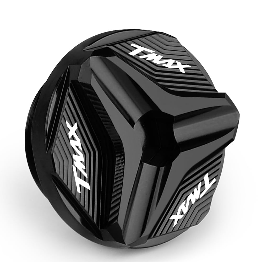 Moto Oil Drain Plug M20 x 2.5- Tappi per Bocchettoni Olio Rondella Viti con ring per Tmax530 2012-2019; Tmax500 2008-2011;Tmax560 2020-2024；TMAX 530 560 500(Nero)