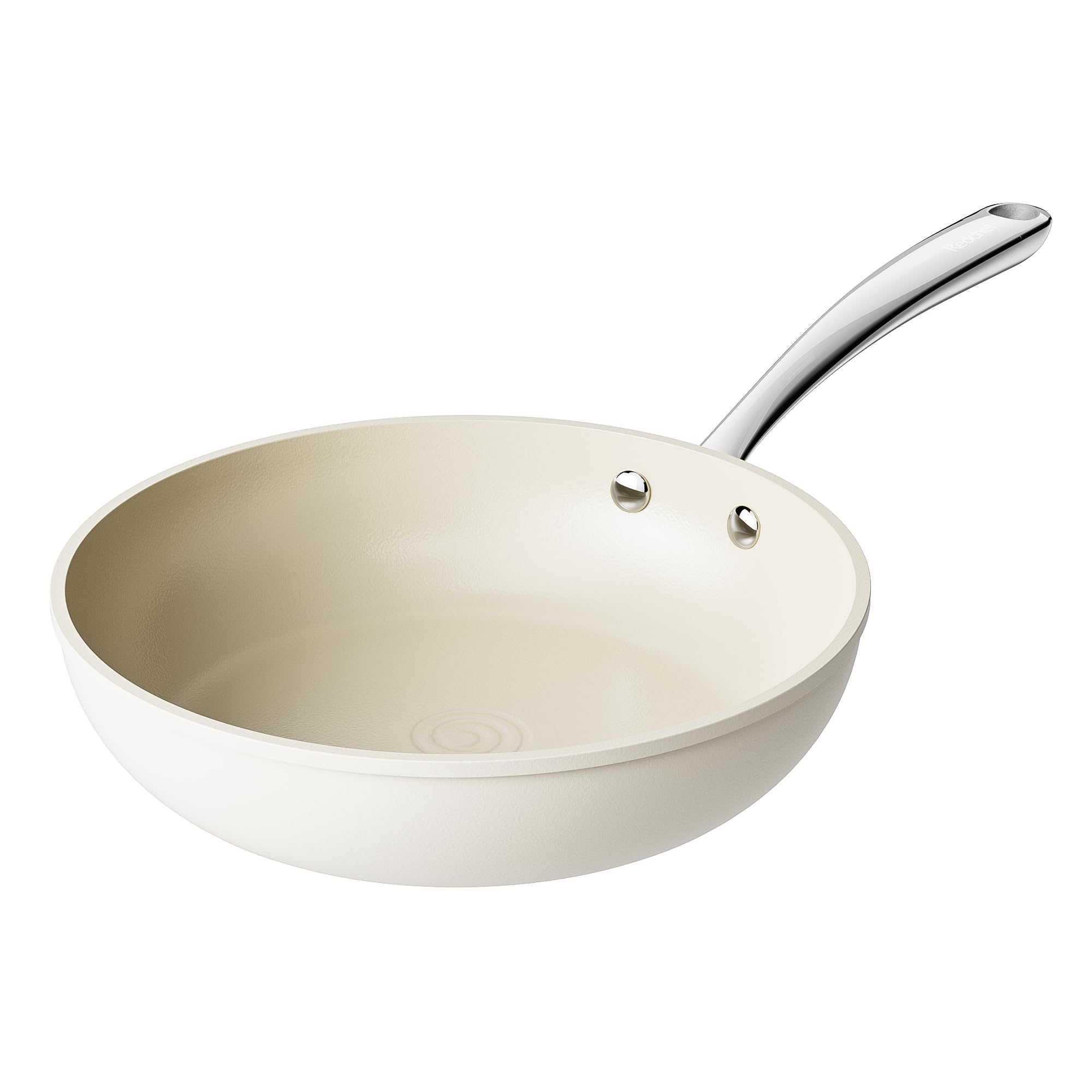 Redchef Keramik Pfannen Set Induktion, Bratpfanne 20/24/28 cm, Beige Weiß