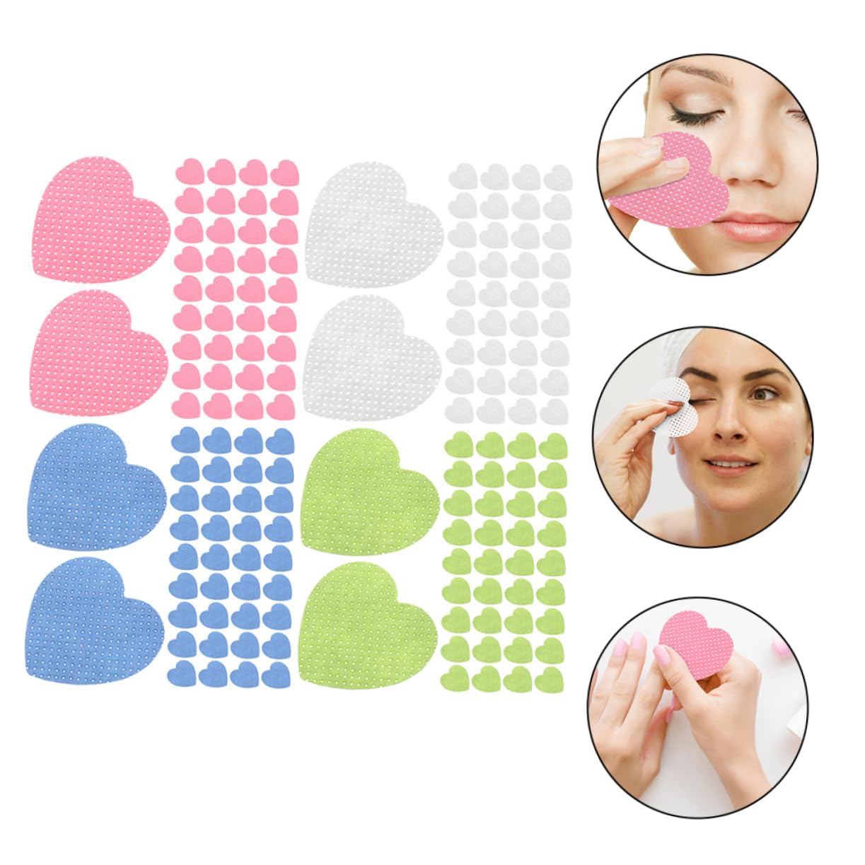 SHERCHPRY 4 set Solvente Per Unghie Salviette Struccanti In Cotone Dischetti Removibili Per Unghie Prodotti Per Unghie Dischetti In Cotone Gel Per Unghie Prodotti Per Nail 800 fogli*4