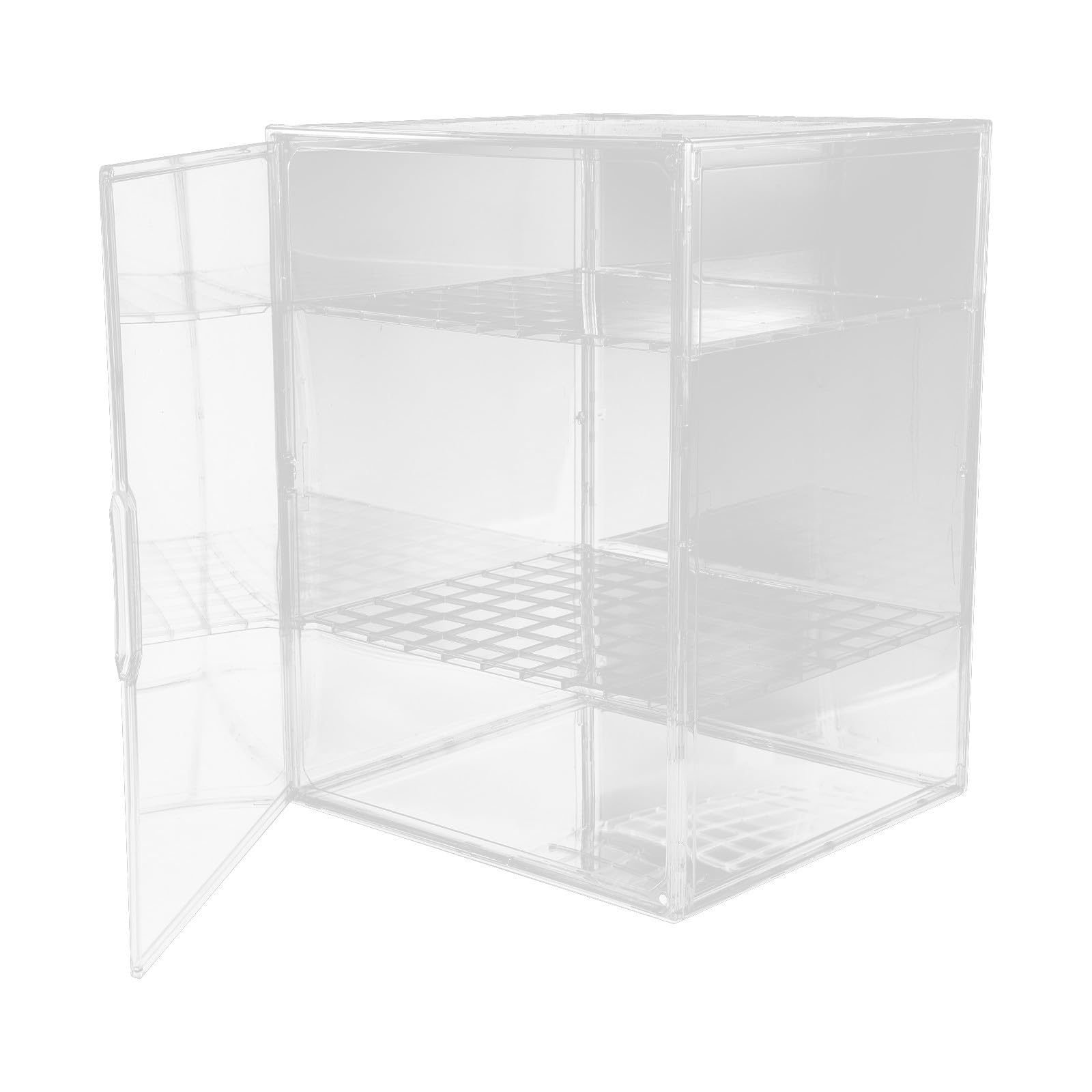 Vitrina Acrílica Transparente de 3 Niveles para Pan y Pasteles Diseño Ajustable, Almacenamiento Versátil y Conservación para Mostrador de Cocina Comercial