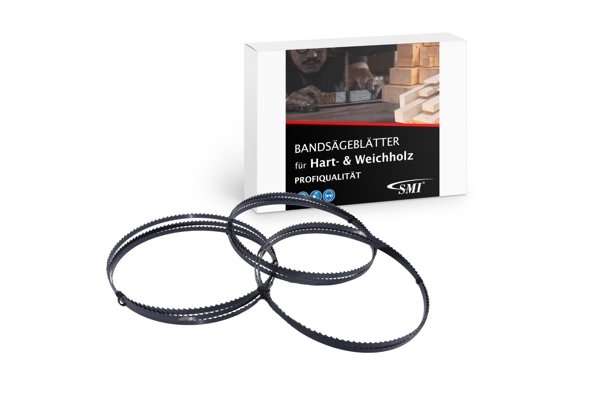 SMI Swiss Made Industries GmbH | Holz-Bandsägeblatt 1790 x 6 x 0,65 mm 6 ZpZ — 3er Set