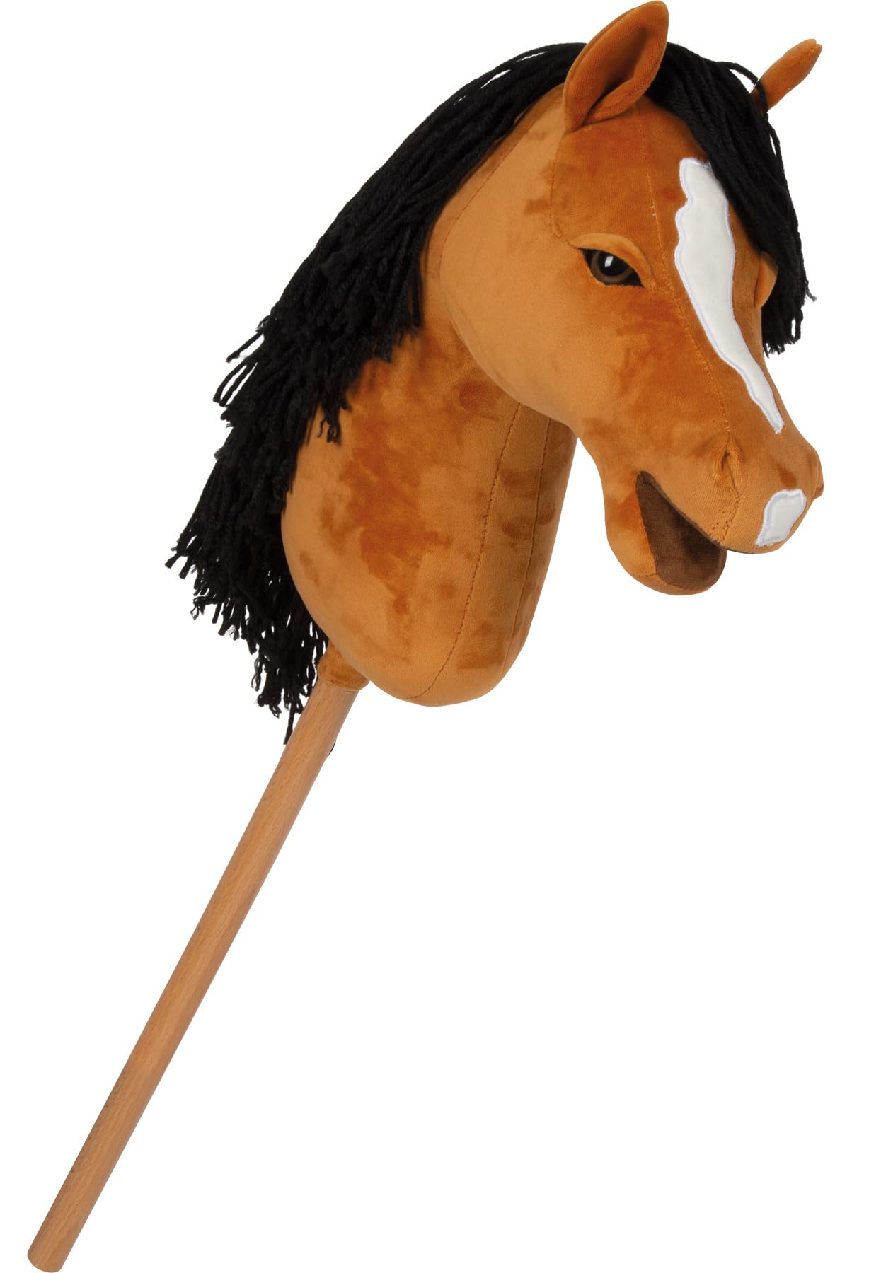 Small Foot Hobby Horse Marron « Melodie », Cheval bâton, Licol, bridon, Longe, dès 3 Ans, 12716