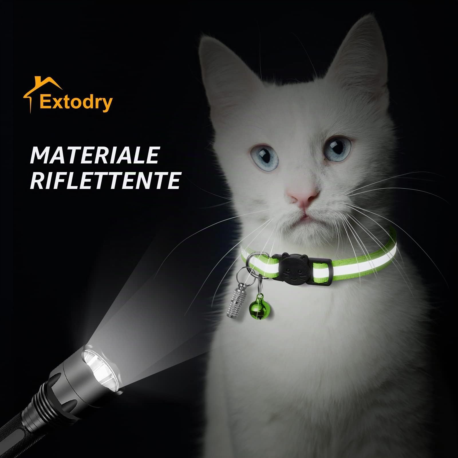 12 Pcs Collare Gatto Riflettenti,Collari per Gatti Antistrozzo con Campanellino,Regolabile 19-32 cm,Sicuro,Nylon,Personalizzato Accessori Animali Domestic(12 Colori e 2 Etichette Anti-Perso)
