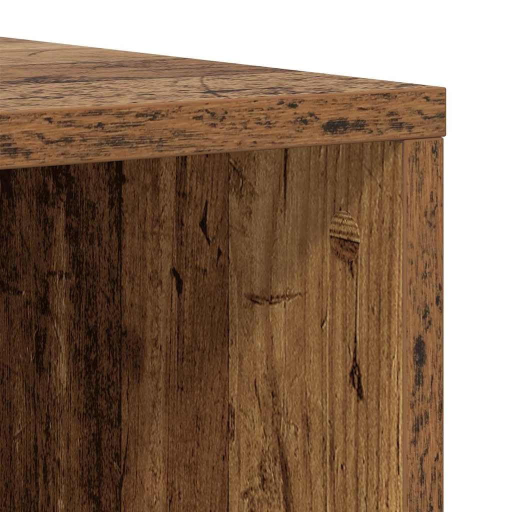 Set 2 Mobili TV da Parete Legno Ingegnerizzato e Massello | Mobile sospeso salvaspazio per il soggiorno, con ante a cerniera e vani interni per riordinare i vostri accessori.