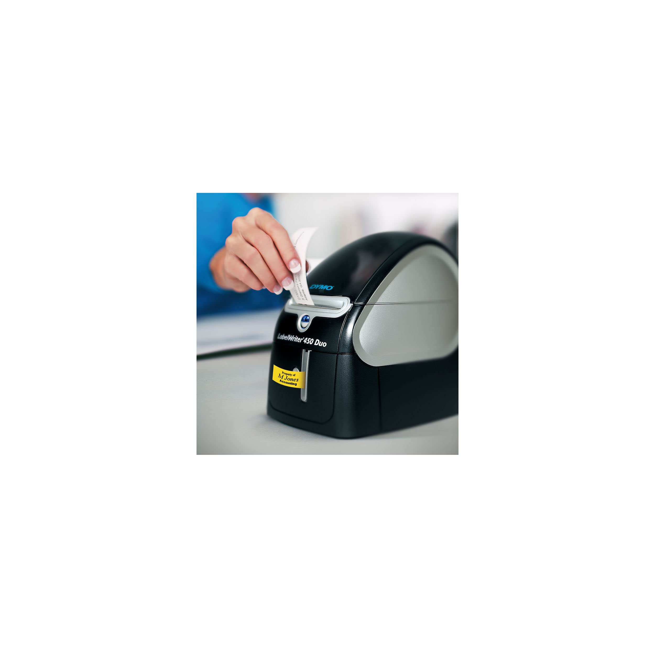 DYMO LabelWriter 450 Duo Etikettendrucker | Professioneller 300 dpi. Thermodirekt Etikettiergerät | Drucken Sie LW und D1 Etiketten
