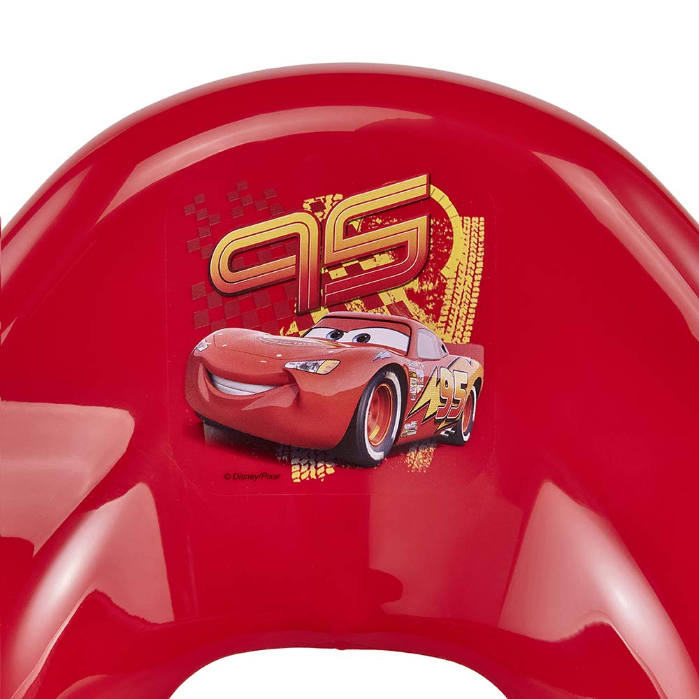 keeeper Reductor de Inodoro Cars de Disney, De 18 Meses a 4 Años, Antideslizante, Ewa, Rojo Cereza
